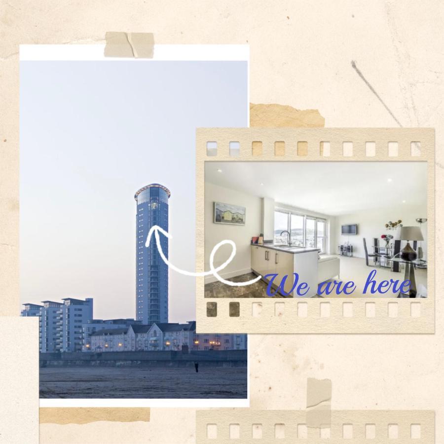 Beach On The Doorstep Meridian Tower Marina Swansea Apartment Bagian luar foto